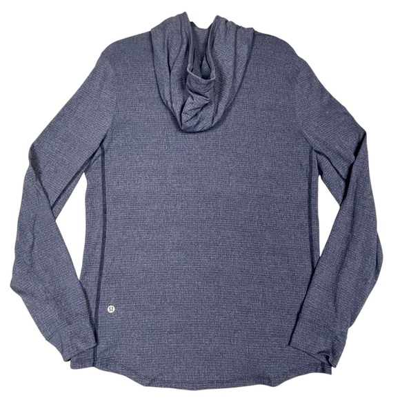 Lululemon Men’s Blue Pullover Lightweight Long Sleeve Hooded Top - Picture 2 of 14